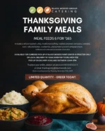 Ordering closes TOMORROW!!
Indulge in an unforgettable Thanksgiving feast with all of your favorite traditional trimmings. 🏠🍽️🍗
📍 Available for curbside pickup at Proctor Black Woods only
🚗 Local delivery available to your door $15 delivery fee
🕛 Pick up or delivery available between 10am-2pm
Order yours today by calling Jessica at 218.625.6147 or emailing thanksgiving@blackwoods.com